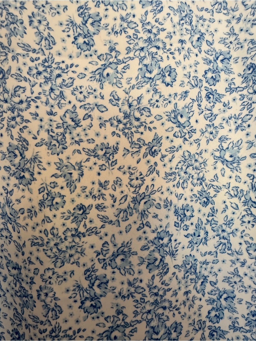 RESA, White and Blue Floral Midi Skirt, XS, Has Pockets!!! - Picture 8 of 12